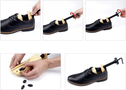 2 Way Shoe Stretchers for Men Women Large Size 9-14 Wide One Pair - Men Dress Shoes Stretcher 10 11 12 13 - XL Shoe Tree Stretcher for Men - Shoe Widener Stretcher for Women - Shoe Expanders Enlarger