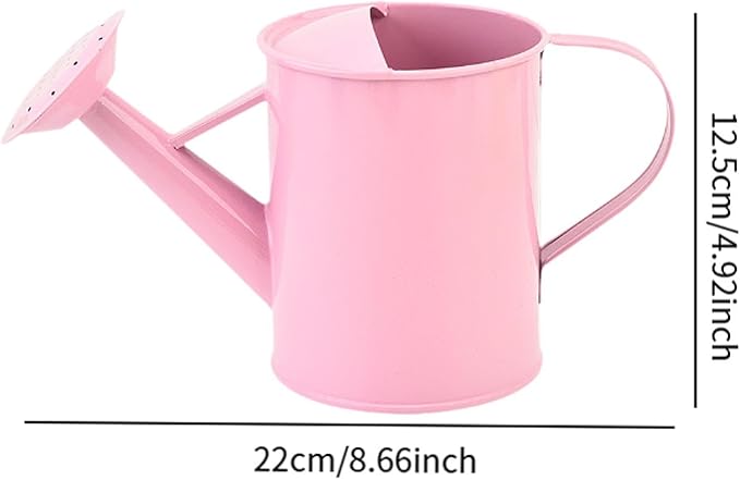 Watering Can Garden Bucket Versatile,Smooth Surface Flower Container, Garden Watering Pot for OutdoorIndoor Plants Lovers Patio,600ml, Pink