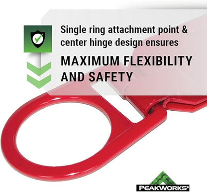 Peakworks Temporary Roof Anchor Bracket - Stainless Steel Safety Roof Top Anchor Bracket for Roofing Work - Industrial, Construction, Roofing Fall Protection - ANSI  OSHA Compliant