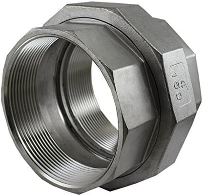 Duda Energy Union 4" Female Ports Stainless Steel Pipe Fitting