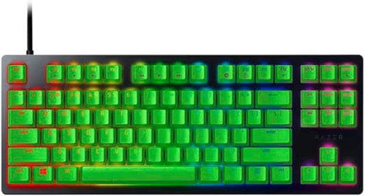 Razer Huntsman Tournament Edition - Compact Gaming Keyboard with Razer Linear Optical Switches - Green Keycaps - US Layout (Renewed)