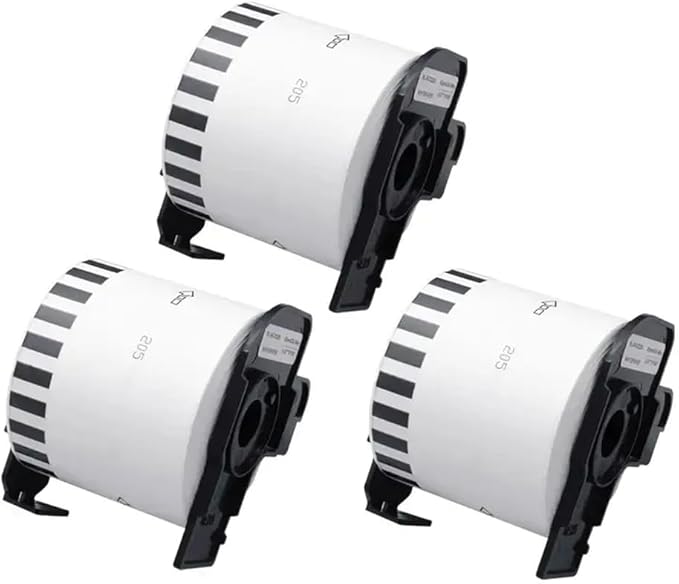 Compatible DK-22205 Label Rolls 135 Pack 62mm X 30.48m Continuous for QL-700 QL-800 Thermal Printers White Paper(DK-22205 3 Rolls)