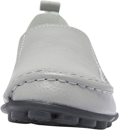 6.5 Size, ANYUETE Women’s Leather Slip On Loafers, Comfortable Walking Flats, Casual Driving Shoes for Work, Office and Daily Wear.