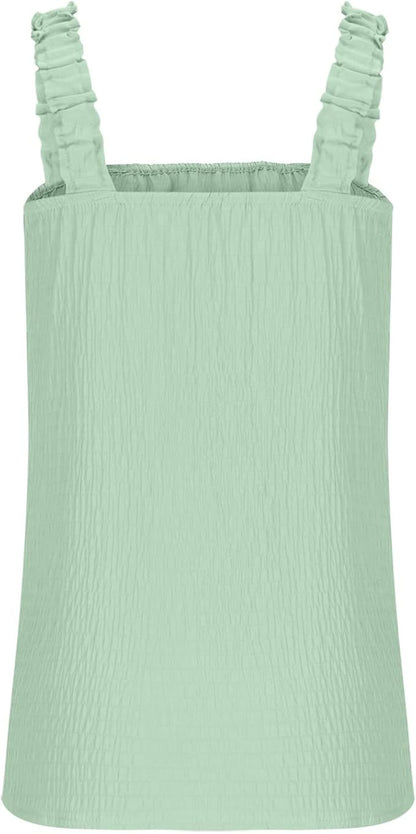 Tank Tops for Women Summer Fashion 2024 Blouses Sleeveless T Shirts Loose Casual Trendy Boho Tee Shirt