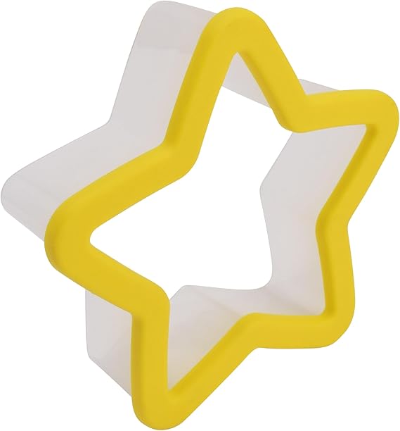 R  M International Star Soft-Grip Cookie Cutter, One Size, Yellow