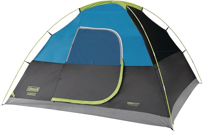 Coleman Sundome Dark Room 46 Person Tent, Blocks 90 of Sunlight to Keep Inside Cool, Weatherproof Tent with Rainfly Sets Up in Minutes