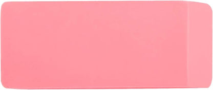 Basics Rectangular Eraser, 24 Count, Pink