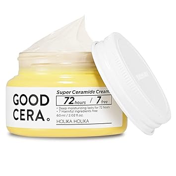 HOLIKA HOLIKA Good Cera Super Ceramide Cream  Soothing Facial Cream  Skin Moisturizer  Ceramide Cream Korean Moisturizer for Face  Deeply Nourishing Face Cream for Dry Skin 2.02 fl oz