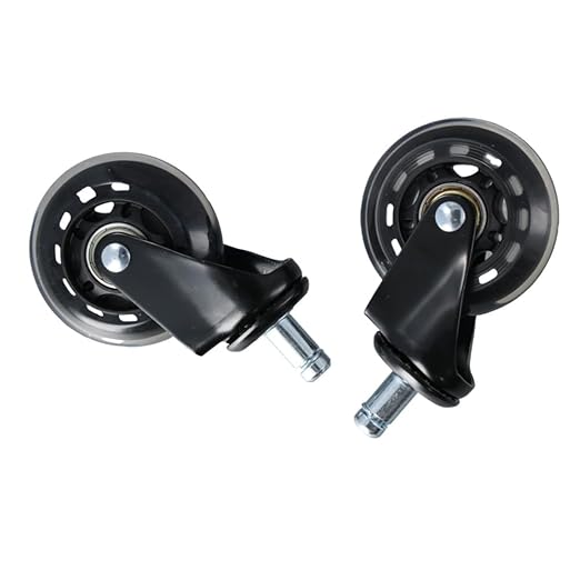 2Pcs Chair Wheel Durable Practical Multifunctional Universal Office Chair Swivel Caster Replacement Desk Wheel