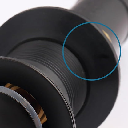 Stylish Matte Black Sink Drain for Comfort, Anti-Clogging Design, Easy Installation  Modern