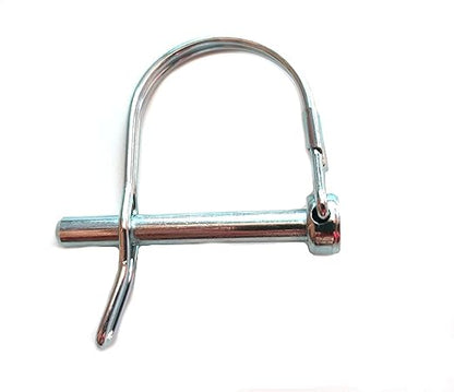 (10 Pieces) Heavy Duty Safety Coupler Pin,Round Wire Shaft Locking Pin Pto Pin 14" x 1-38"Round Arch Hitch Pin Wire Retainer for Farm Trailers Lawn