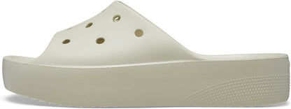 White Crocs Women's Classic Slide | Platform Sandals