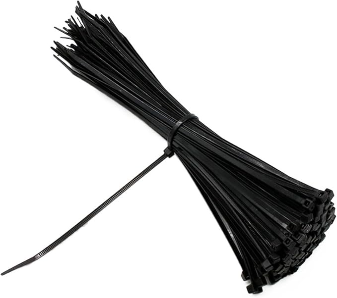 100PCS 3 X 6080100120150200mm White Black Milk Cable Wire Zip Ties Self Locking Nylon Cable Tie (Color : Black, Size : 3 x 150mm)