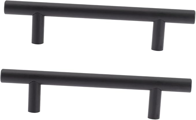 2pcs Cabinet Round Bar Handles Modern Drawer Pulls with Screws Kitchen Cabinet Hardware Easy to Install Suitable for Home and Office Use