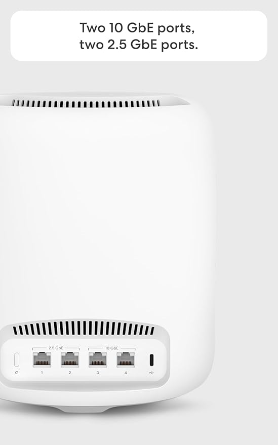 Refurbished - Veero Max 7 Mesh Wifi Router Out of Box- Supports internet plans up to 10 Gbps, Coverage up to 2,500 sq. ft., Connect 250+ devices, 1-pack (Has Cosmetic Scratches)