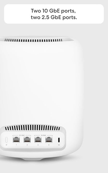 Refurbished - Veero Max 7 Mesh Wifi Router Out of Box- Supports internet plans up to 10 Gbps, Coverage up to 2,500 sq. ft., Connect 250+ devices, 1-pack (Has Cosmetic Scratches)