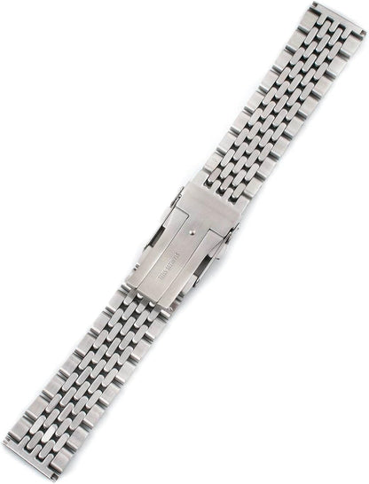 StrapHabit Stainless Steel Metal Beads of Rice Watch Bands for Men and Women - Quick Release Watch Band Replacement Vintage BOR 18mm 19mm 20mm 21mm 22mm 24mm