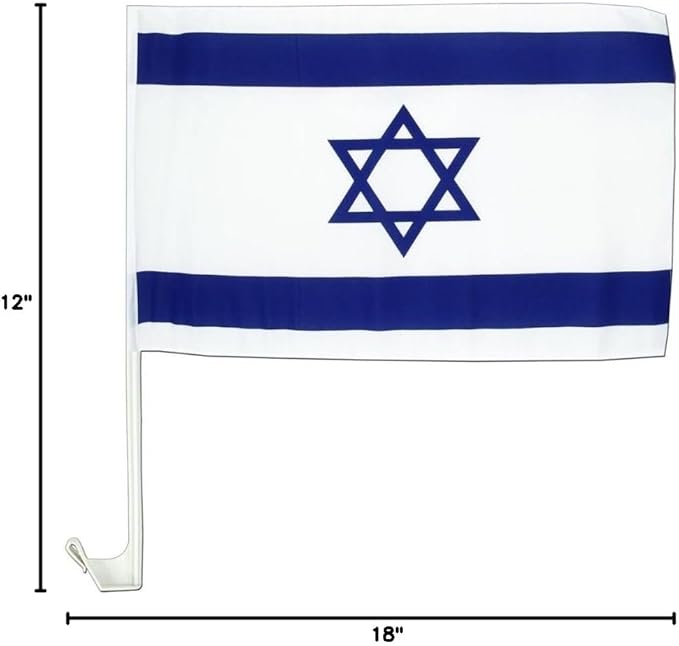 MWS 12x18 Israel Country Single Sided Car Vehicle 12"x18" Flag