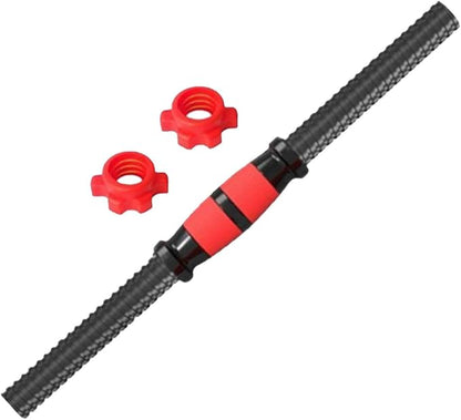 Barbell Bar with Nuts Fitness Equipment Practical Threaded Handles Dumbells Weights Set for Workout Sport Fitness Equipment, 35cm