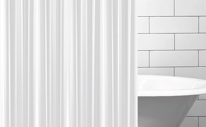 EHZNZIE Clear Shower Curtain Liner Light Weight PEVA, Shower Liner 72x72 Inches, Waterproof, No Chemical Smell with 12 Rust Proof Metal Grommets for Bathroom Shower Curtain