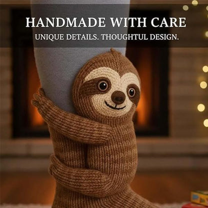 Animal Socks - 2026 New Hug Socks, Sloth socks, Cute Funny 3D Knit Animal Sock for Women Kids Christmas Gifts