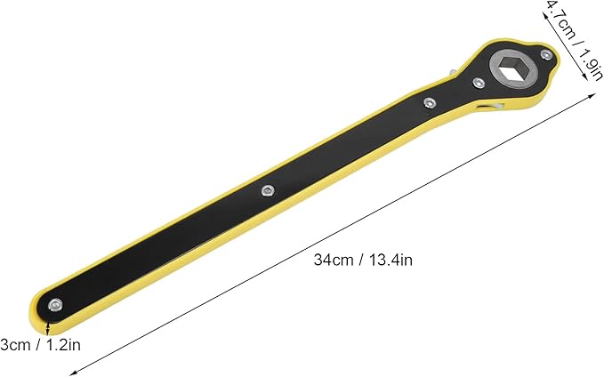 Ratchet Wrench, Labor Saving Jack Ratchet Wrench, Ratchet Spanner High Strength Hex Scissor, Tire Wheel Jack Ratchet Wrench with Ergonomic Handle for Travel Camping