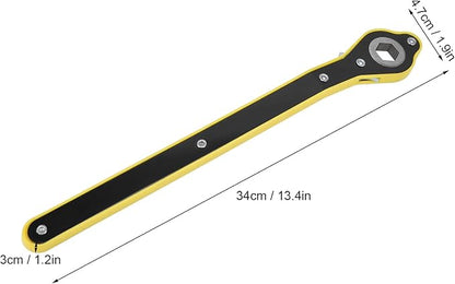 Ratchet Wrench, Labor Saving Jack Ratchet Wrench, Ratchet Spanner High Strength Hex Scissor, Tire Wheel Jack Ratchet Wrench with Ergonomic Handle for Travel Camping