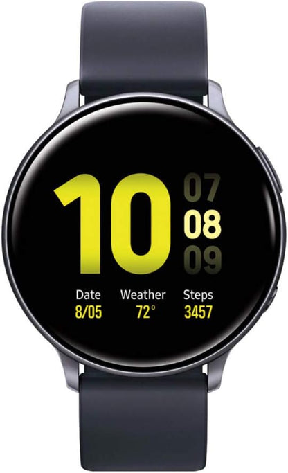 Samsung Galaxy Watch Active2 (44mm), Aqua Black, US Version (Renewed)