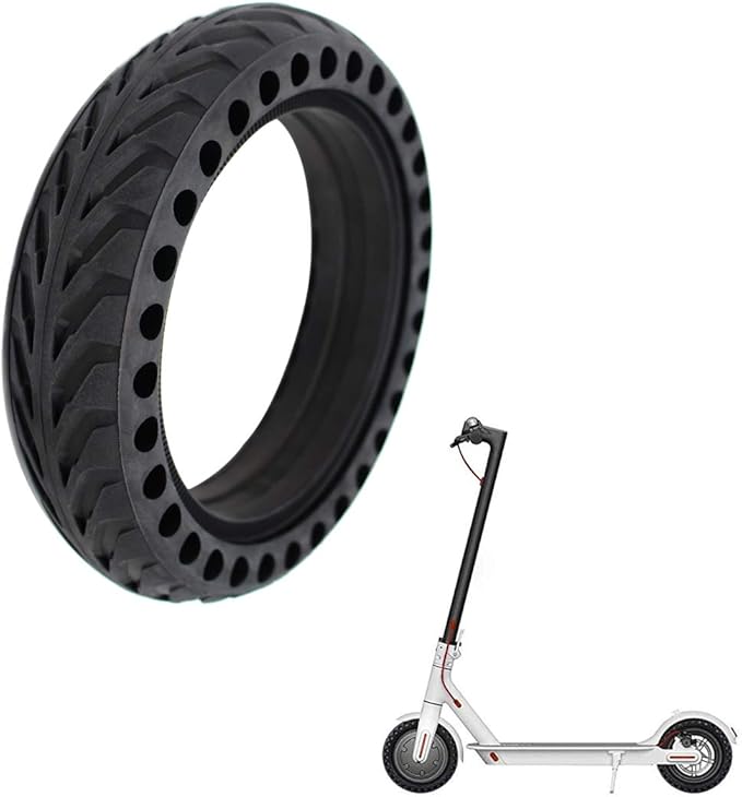 Solid Tires 8.5 Inches Electric Scooter Wheels Replacement Tire 8-12'' Front or Rear Honeycomb Tires for Xiaomi Mijia M365, Gotrax GXL V2 and More (1)
