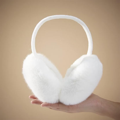 Earmuffs Cute Dense Faux rabbit Fur Creative Warm Ear Warmer Furry Winter Outdoor EarMuffs Foldable Ear Warmer Unique Gifts