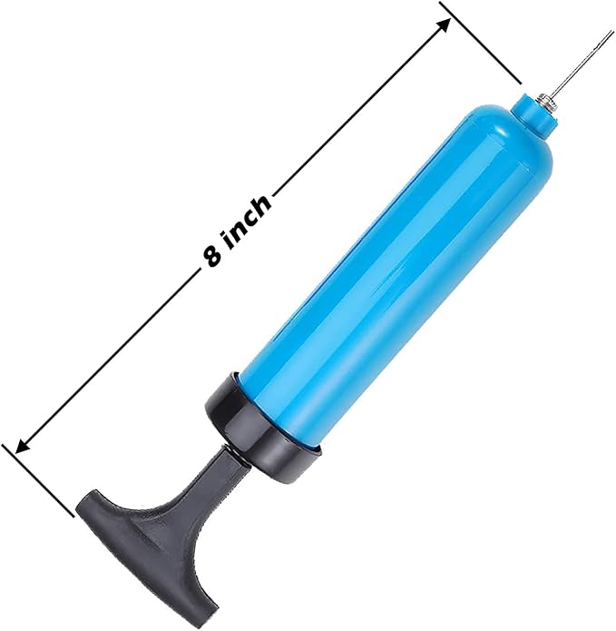 Pump and Needle Comfortable Handle with Metal Rod Suitable for Soccer Basketball Football Ball and Balloon