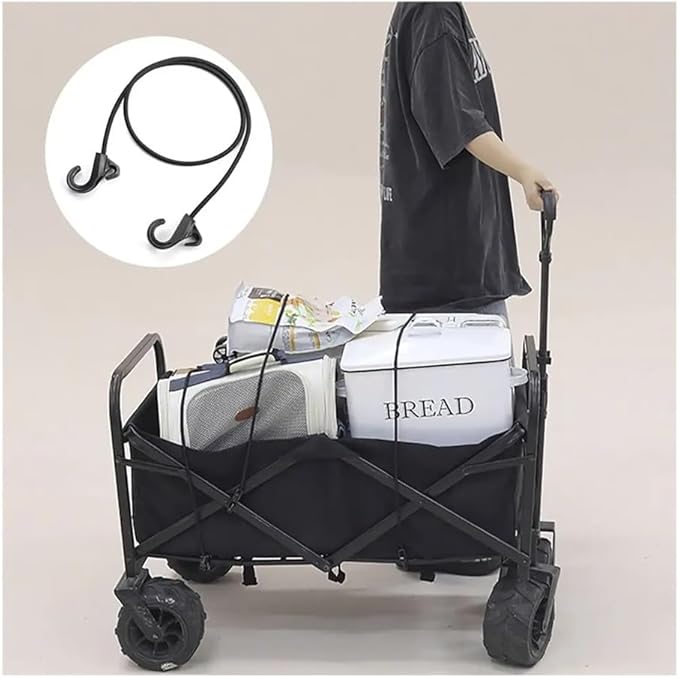 The Hook Bungee Cord Durable 1m Black Trolley Strap Luggage Cart Strap Luggage Cart Bike