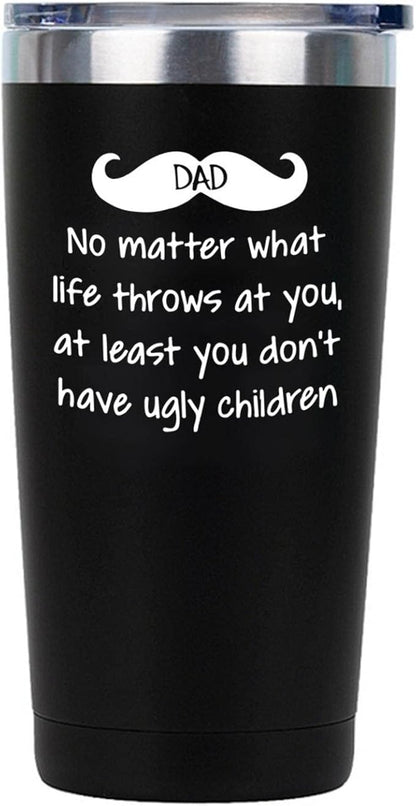 NA Father's Day BLUE Car Mug Stainless Steel Thermos Cup Birthday 34 Styles