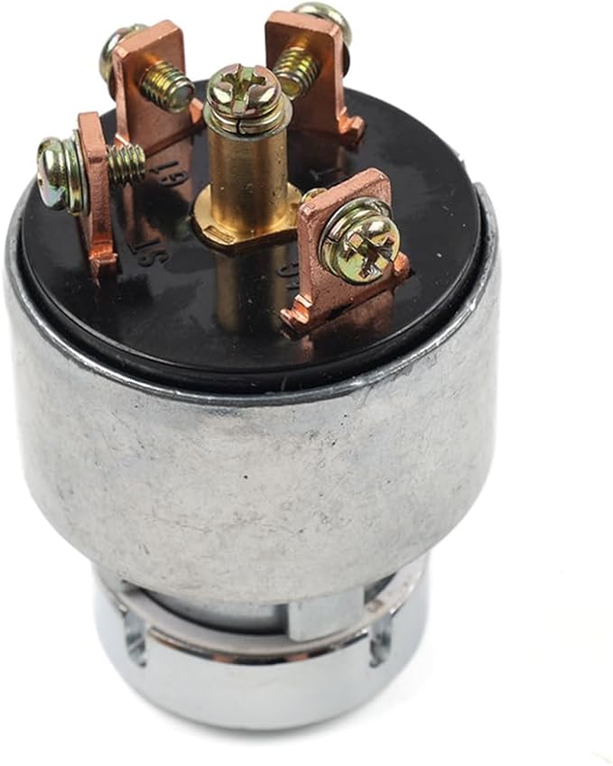 Ignition Switch With Key 66021-5514035260-31852 Steel Silver For Kubota Garden Tractor G3200 G4200 G4200H G5200H G6200H