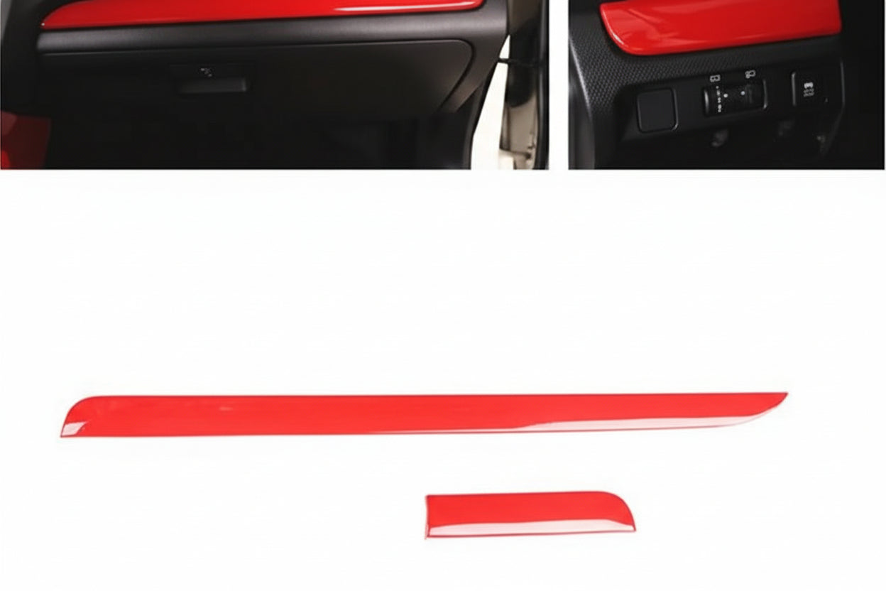 Dashboard Edge Cover Trim – Red ABS Plastic Interior Decoration for 2013–2018 Forester
