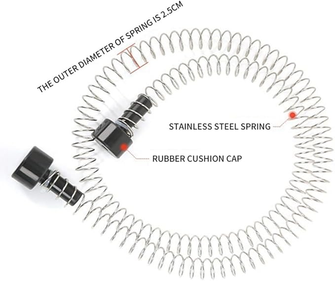 Zipline Spring Brake 165cm Stainless Steel Zip Line Spring Brake Heavy Duty Zipline Brake Speed Reducer Spring Brake