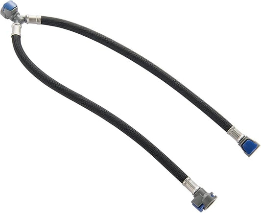 Quick Connect Faucet Hose Replacement Hot  Cold Water Mixer Line for Widespread Faucet with Snap-in Fast Lock, Bathroom 3 Holes Faucet Quick Connect Hose, QCH001