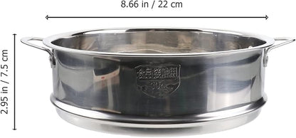 STOBAZA 22cm8.6in Stainless Steel Steamer Basket for Food Steamer Basket Insert Steam Rack Trivet, Steamer Grid Compatible with InstantPot Pressure Cooker Kitchen Cookware