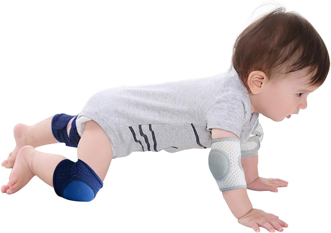 CB Baby Knee Pads for Crawling, Crawling knee pads for babies,Adjustable Anti Slip Breathable for Crawling Toddling?3 Pairs?