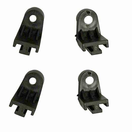 Electric Radiator Fan Mounting Kit 4 Pack Legs L Bracket Tabs Feed Plastic Clips