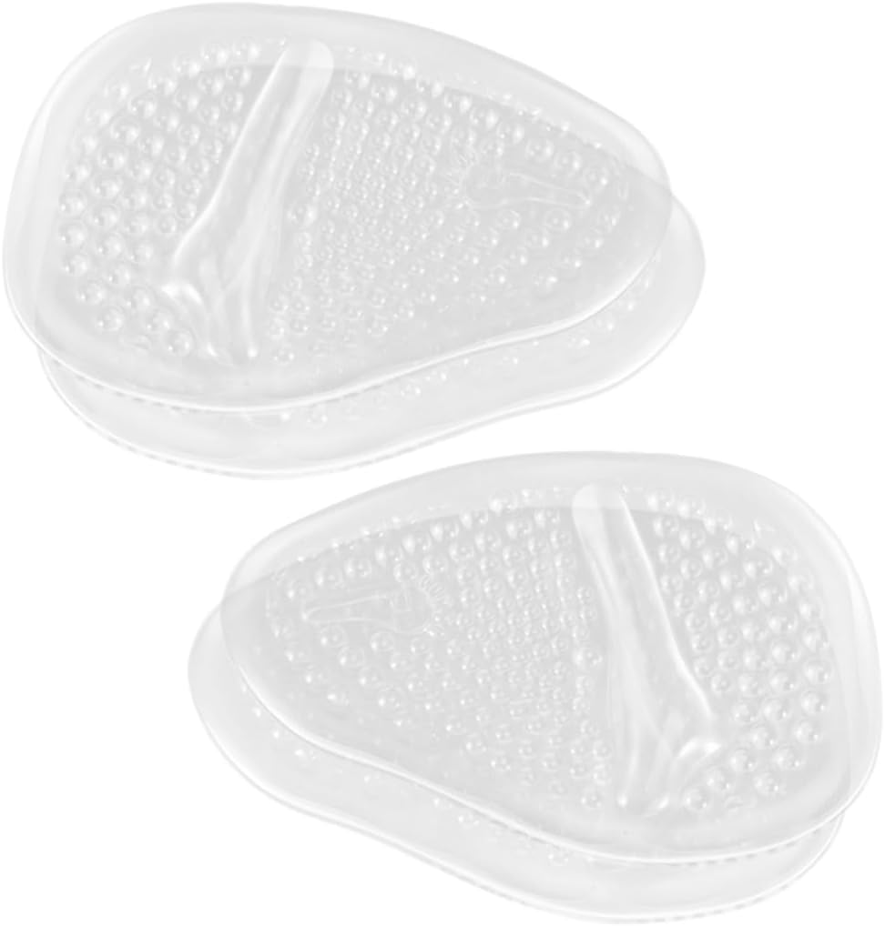 FRCOLOR 1pairs High Heel Massage Insoles Half Sole Inserts Skid Resistant for Women's Shoes Sandals