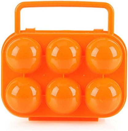 VolksRose Portable 6 Eggs Slots Holder Shockproof Storage Box for Camping & Hiking
