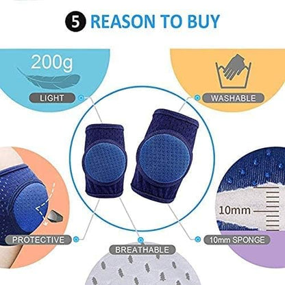 CB Baby Knee Pads for Crawling, Crawling knee pads for babies,Adjustable Anti Slip Breathable for Crawling Toddling?3 Pairs?