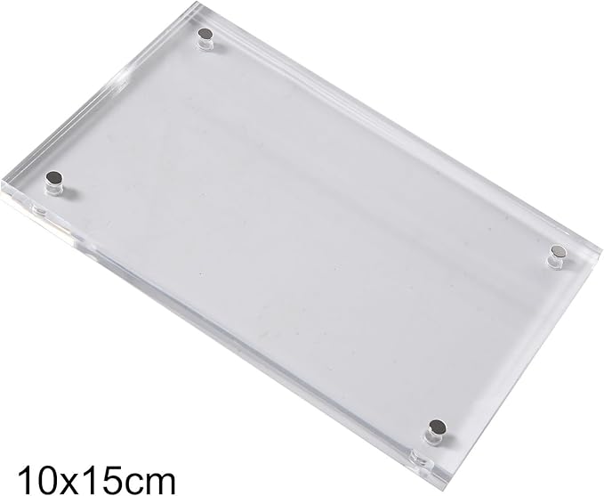Acrylic Picture Frame, Transparent Acrylic Picture Frame, Magnetic Poster Stand, Magnetic Frames(10x15cm)