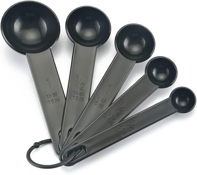 5 PCSSet Kitchen Measuring Spoon Teaspoon Coffee Sugar Scoop Baking Cooking Tool Kitchen Measuring Tool With Scale 3 Colors Clever treatment