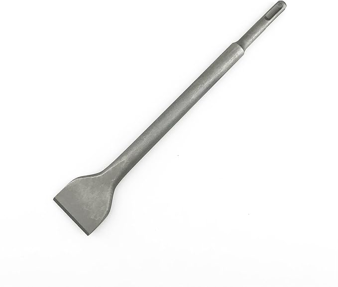 1-12 Inch SDS-Plus Tile  Concrete Thinset Scaling Chisel Bit for Floor and Wall Tile Concrete Mortar Thinset Brick 10 Inch Long Flat Chisel Bit 40 x 250mm (1.5" x 10") Chipping Bit