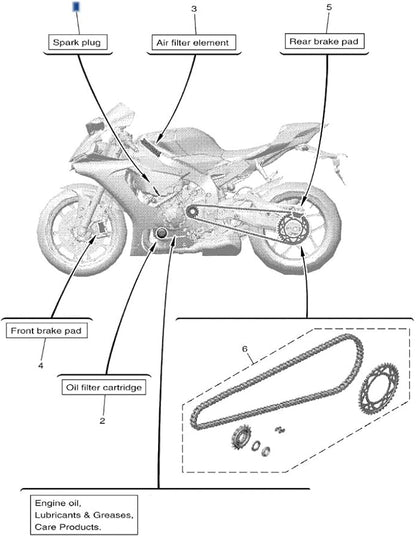 Yamaha Motors ELEMENT ASSY, OIL 5GH-13440-80-00