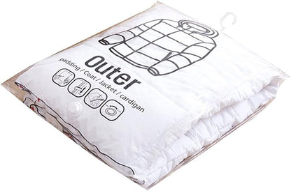 Vacuum Hanging Storage Bag Closet Wardobe Clothes Hanging Organizer for Home Bedroom Dormitory Down Supply Compression Storage Bag