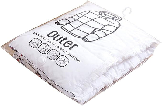 Vacuum Hanging Storage Bag Closet Wardobe Clothes Hanging Organizer for Home Bedroom Dormitory Down Supply Compression Storage Bag
