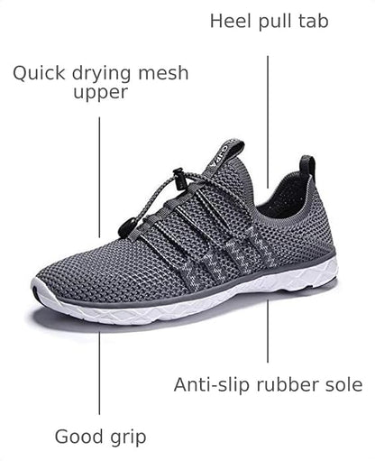 Men's Lightweight Quick Drying Aqua Water Shoes Athletic Sport Walking Shoes